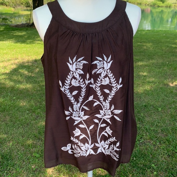 Style & Co. Tops - 🔥NWOT Style & Co Camisole Brown Flowered Size